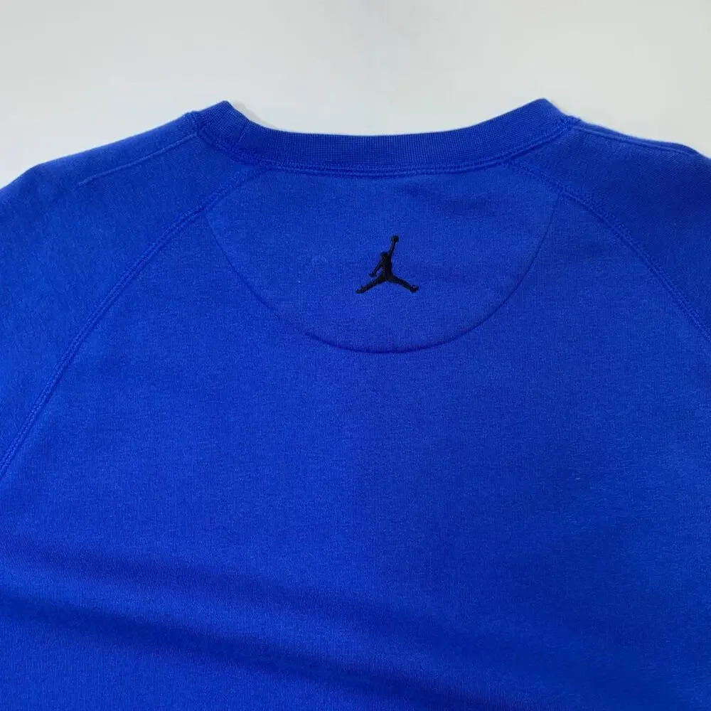 Nike Jordan Sweatshirt Mens Extra Large Harbor Blue Jumpman Brushed Crew Fleece
